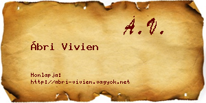 Ábri Vivien névjegykártya