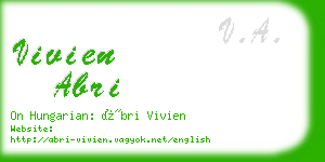 vivien abri business card